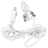 Darice 6402 Accessory Cord with 1 Lights, 6-Feet, White (6)