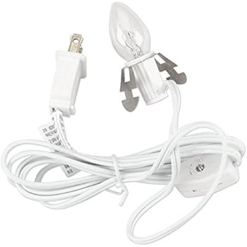 Darice 6402 Accessory Cord with 1 Lights, 6-Feet, White (6)