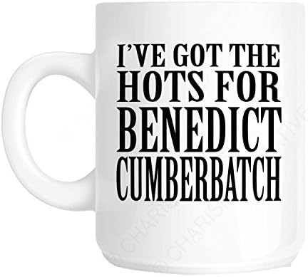 I've Got The Hots For Benedict Cumberbatch Novelty Fun Mug Ideal Gift for The Girlfriend, Mothers Day Gift, Workplace Present, Birthday present or Christmas Present for ladies who are fans of the actor Benedict Cumberbatch