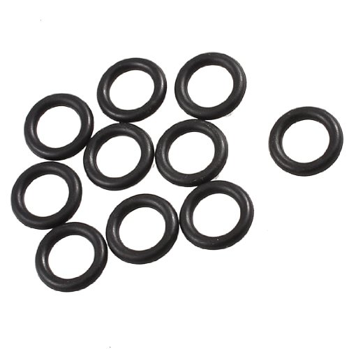 uxcell 19mm x 12mm x 3.5mm Black Rubber O Ring Oil Seal Gaskets 10 Pcs