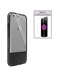 Otterbox Exclusivo Bundle: Funda ultrafina para iPhone 6 6s   Protección extrema contra caídas   Piel Premium con diseño transparente   Resistente a los arañazos + Protector de pantalla de cristal templado transparente