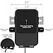 Qi Wireless Car Charger,Fast Charge CD Slot Phone Mount[Silicone Anti-Scratch][All Qi-Enable Devices][Easy One Touch] Phone Holder Compatible for iPhone 8 Plus/X/XR/XS Max,Samsung Galaxy Note9/S9/S8