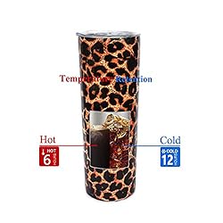CHIUTUUY 20oz Skinny Tumbler with Lid and