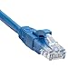 Cat 6 Ethernet Cable 25 Ft 2 Pack, Cat 6 Cable Outdoor&Indoor, High Speed 10Gbps Internet Network Cable, Cat6 Ethernet Patch Cable Long, Computer LAN Cable for Router, Modem, PS4/5 - Blue & Black