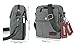 Zicac Men's Small Vintage Multipurpose Canvas Shoulder Bag Messenger Bag Purse (Gray)