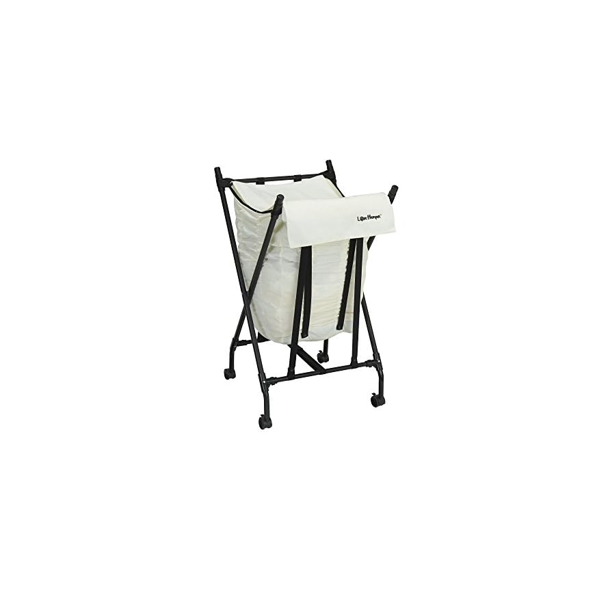 Household Essentials LH1005 Lifter Hamper Spring Loaded Rolling Laundry