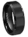 CROWNAL 10mm 8mm 6mm Tungsten Wedding Band Ring Engraved I Love You Men Women Polished Groove Matte Finish Beveled Edges Size 5 To 17