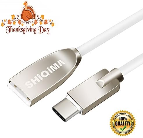 USB Type C Cable,SHiQiMA 3A(3.9Ft) USB 3.1 Fast Charger For LG G6,Samsung Galaxy S8/S8 Plus/Note8,Nintendo Switch Cable,Google Pixel,Nexus 6P/5X,ZTE Axon 7 and more