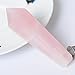 Natural Pink/Rose Quartz Crystal Wand,Quartz Crystal Tube, Healing Quartz Crystal Point, Quartz Crystal Point with carb,3.9-4.3 Inches
