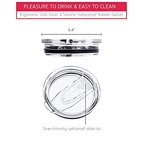 Stainless Steel Wine Glasses DoubleWalled Insulated (Set of 2