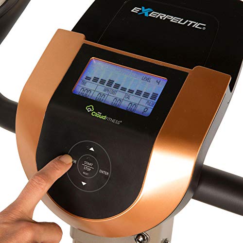 Exerpeutic-Gold-575-XLS-klappbarer-Heimtrainer-mit-Magnetbremssystem-181-kg-max-Benutzergewicht-Bluetooth-und-kostenloser-App