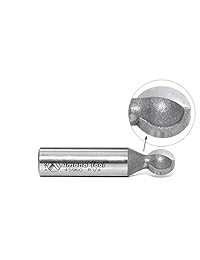 Amana Herramienta 45960 (extremo de bola 2-flute Router Bit con punta de carburo, 1 2-inch vástago