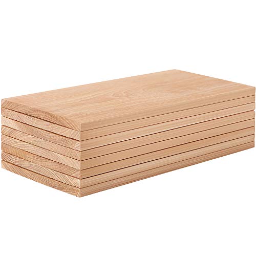 Nature Carrier 8 Pack Cedar Planks for Grilling Salmon/Fish with