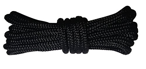 Double-Braided-Nylon-Dock-Line-from-Regatta-Marine-Essentials-Black-L-15-ft-D-38-inch-Eyelet-12-inch-4-Count Double-Braided-Nylon-Dock-Line-from-Regatta-Marine-Essentials-Black-L-15-ft-D-38-inch-Eyelet-12-inch-4-Count
