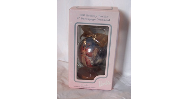 1997 holiday barbie decoupage ornament