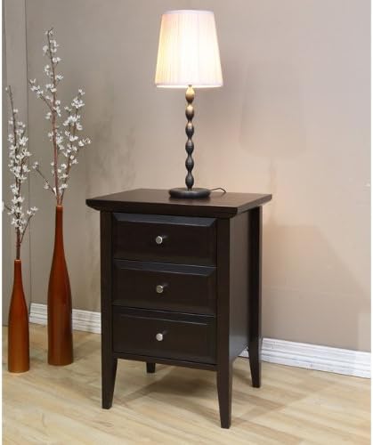 Coventry West Quay 3 Drawer Nightstand. This Beautiful Rich Brown End Table Compliments Any Room, Including, the Hall, Bedroom o
