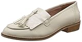 Steve Madden Women's Meela Mary Jane Loafer Flats, Bone Patent, 7.5 M US