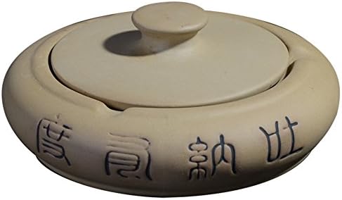 Fashion home vintage ceramic ashtrays/ creative retro windproof ashtray with lid