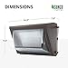 Sunco 80W LED Wall Pack Outdoor Industrial Dimmable Waterproof Commercial Grade Security Warehouse Super Bright Parking Lot Lighting, 7600 Lumens 5000K Daylight, AC120-277V