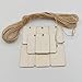 WINOMO 50pcs Wood Gift Tags Wooden Hanging Tags Blank Wood Pieces Pendants Ornaments with Rope for Birthday Party Wedding Decoration Gifts Organizing Arts Crafts
