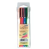Uchida of America 4300-4H 4-Piece 0.3 Point Size Le Pen Drawing Pen Set