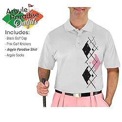 Argyle Paradise Outfit - Mens XXXX: White Pink and