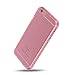 Shamo's iPhone 6s Case and iPhone 6 Case Crystal Clear Shock Absorption TPU Rubber Gel Transparent (Pink)