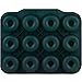 Large Luxury Silicone Donut Pan - BPA-Free, SUPER-NON-STICK, 12 Full Size Doughnut Mold, Bagel Pan with Bonus Pastry Bag and Recipe Card.