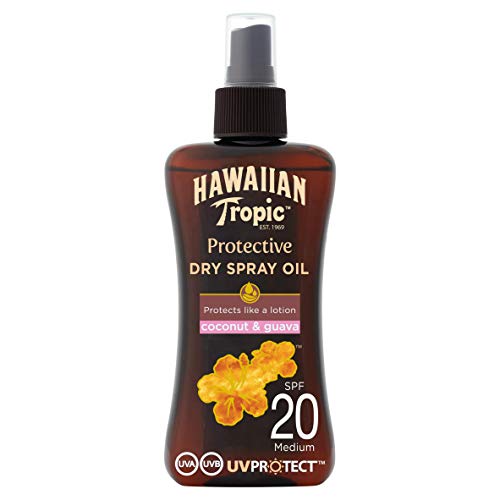 Hawaiian Tropic Protective Dry Spray Oil LSF 20, 200ml, 1er Pack (1 x 200 ml)