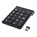 Numeric Keypad,Febite 18 Keys Wireless USB Number Pad Keyboard With 2.4G Mini USB Numeric Receiver for Laptop Desktop PC Notebook - Black