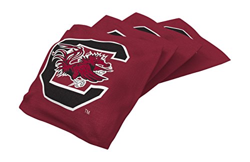 Wild Sports NCAA College South Carolina Fighting Gamecocks Red Authentic Cornhole Bean Bag Set (4 Pack)