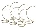 Gold Ornament Display Stands - Set of 6 Metal Ornament Hangers - 9-Inch Stand - Terrarium Displayer - Christmas Display Accessory - Crafting - 9