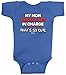 Threadrock Unisex Baby My Mom Thinks She's in Charge That's so Cute Bodysuit 6M Royal Blue