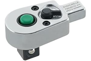 Stahlwille 725QR-4 QuickRelease Ratchet Insert Tool, 1/4" Drive, 14.5mm Height, 22mm Width, Size 4