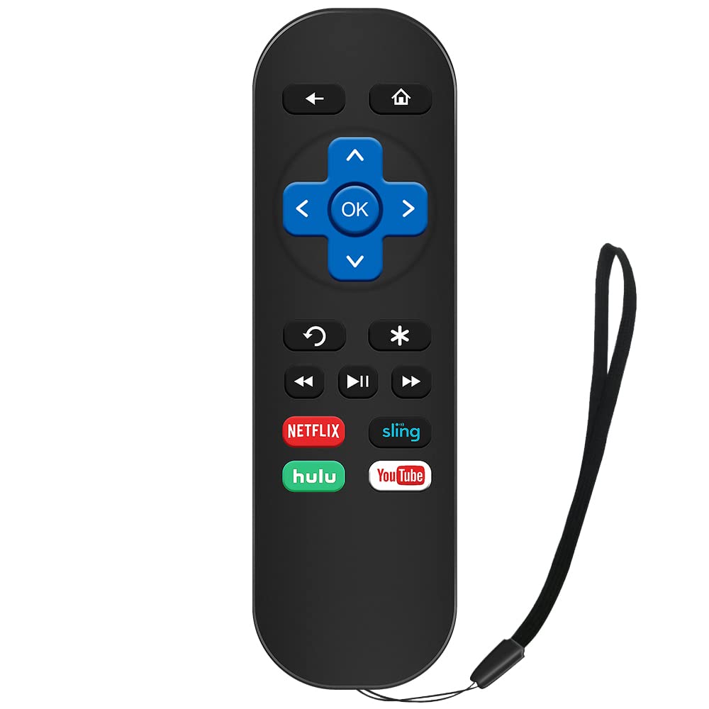 Gvirtue Replacement Remote Control for Roku Box Model: Roku 1, Roku 2(HD, XD, XS), Roku 3, Roku LT, HD, XD, XDS, Roku N1, Roku Express, Roku Express+