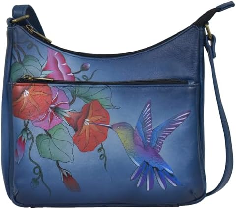 Anna by Anuschka Heritage Collection Women's Genuine Leather Multi-Compartment Crossbody - Basket Embossed Black: Handbags: Amazon.com Anna by Anuschka Heritage Collection Women's Genuine Leather Multi-Compartment Crossbody - Basket Embossed Black: Handbags: Amazon.com