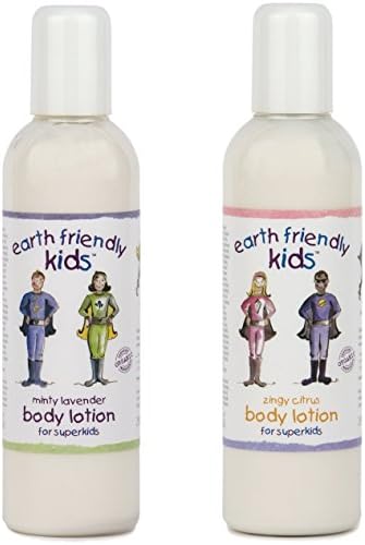 2 x Earth Friendly Kids® Children Skin Body Lotion with Natural Certified ORGANIC Ingredients 250ml (Mix (Lavender and Citrus))