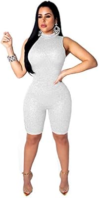 white sparkly jumpsuit
