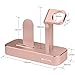 iVAPO Apple Watch Series 3 Stand 2 in 1 Aluminum Apple Watch Dock iPhone Station for Apple Watch Series 3/2/1/Nike+ and iPhone X/8/8 Plus/7/7Plus/6s/6s Plus/5 Rose Gold