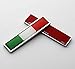 Xuxu521 Metal ( 2pcs ) Italy Italian flag Premium Car Body Side Fender Rear Trunk Emblem Badge Decals