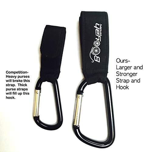 2 Stroller Hooks Carabiner by Booyah Strollers