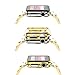 Apple Watch Case, Tomplus [Ultra-Thin] [Newest] Apple Watch PC Plated Cover Case Slim Premium Super / Exact Fit / Plastic Cover Snap On Hard Protective Case for Apple Watch (PC Case Gold 38mm)