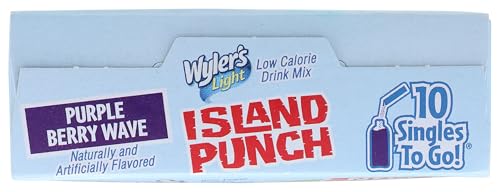 ZERO-SUGAR ISLAND PUNCH PURPLE BERRY WAVE DRINK MIX, 10CT