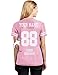 Custom 2-Sided & Double-Sided Jerseys for Women - Design Personalized T-Shirts, Tailored Team Uniforms, Unique Sports Apparel, Athletic Gear for Any Event or Team, Light Pink Medium