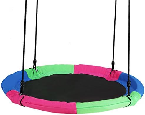 Kids 40'' Diameter Large Tree Swing,Perfect Hanging on Swing Set or Trees,So Easy to Assemble