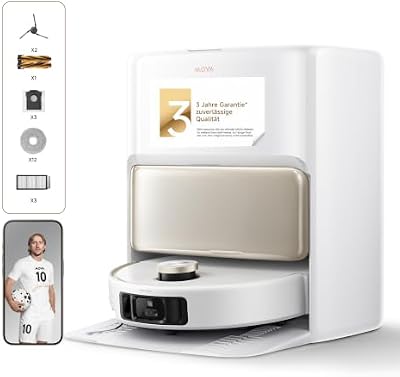 V50 Ultra Saugroboter, 24.000 Pa Saugkraft & Thermo-Wischen, Weiß