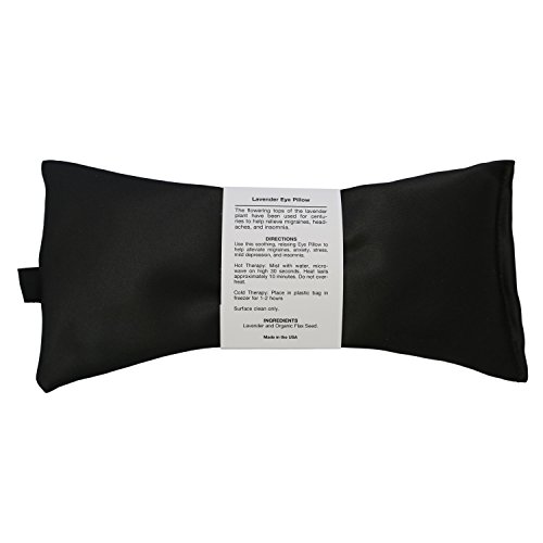 Lavender Eye Pillow Migraine, Stress & Anxiety Relief 1 Stress Relief Gifts (Black Ultra