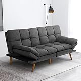 IULULU Futon Sofa Bed, Modern Convertible Sleeper