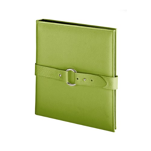 Nagoya Piccolo Photo Album Green Genuine Leather Black Pages 25 cm
