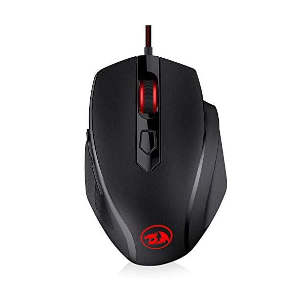Redragon M709-1 Tiger2 Red LED Gaming Mouse, 3200 DPI Wired Optical Gamer Mouse with Precision Actuation, 6 Programmable…